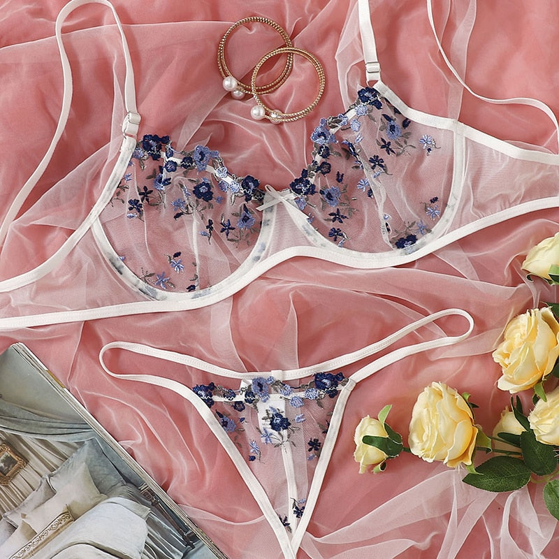 2-Piece Floral Bra Set