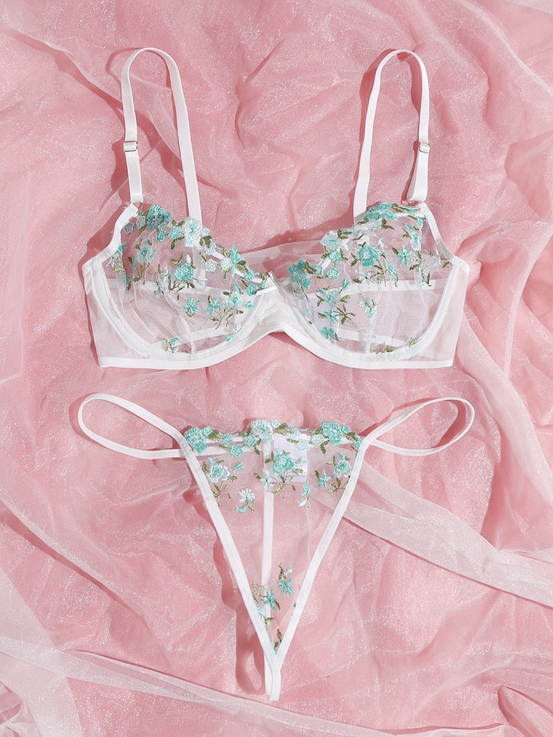 2-Piece Floral Bra Set