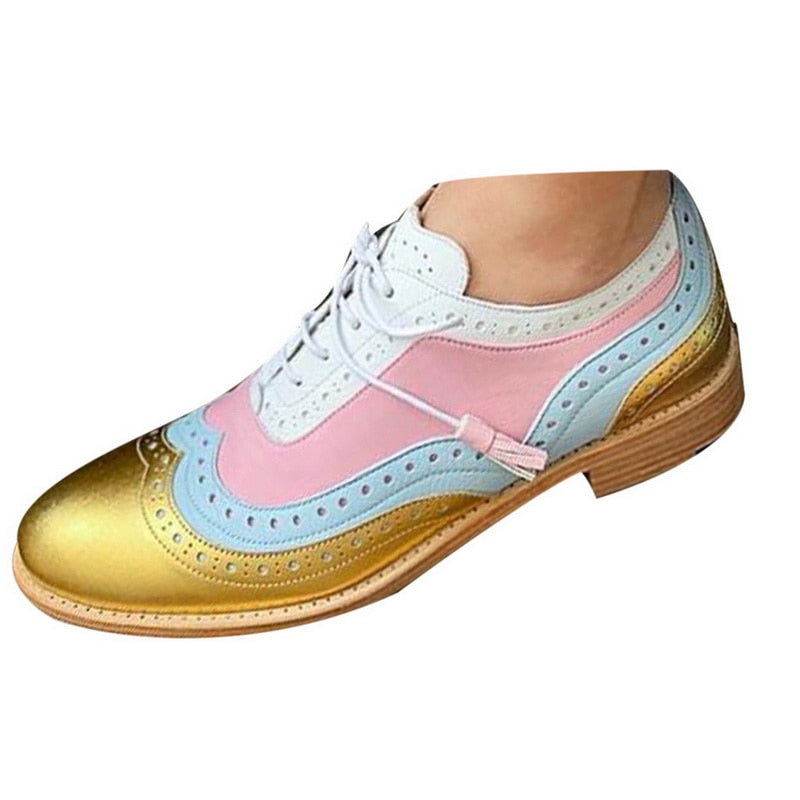 Ladies Vintage Casual Oxfords Shoes