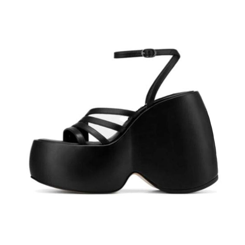 Chunky High Heels Platform Shoes