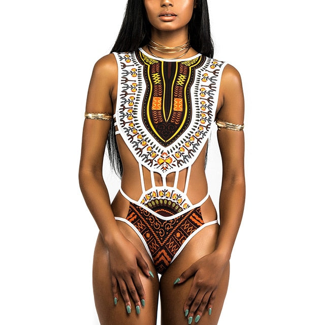 Ethnic print Swimsuit