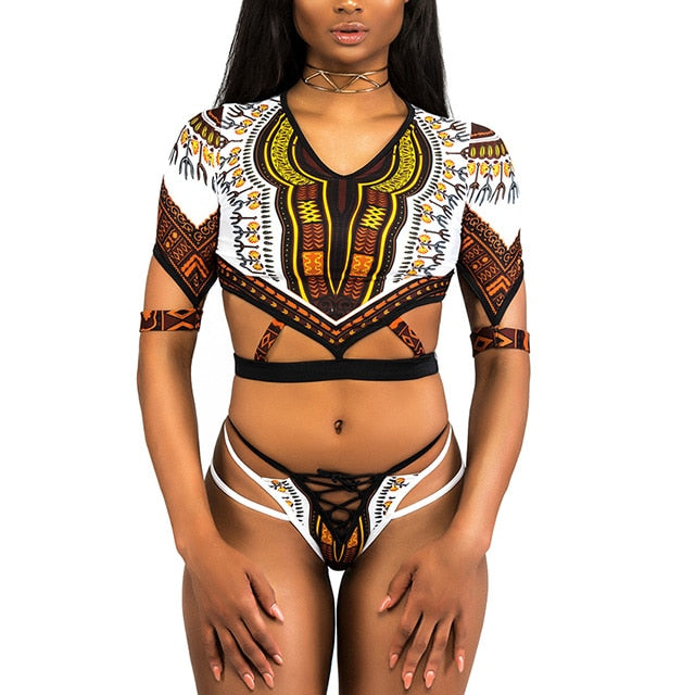 Ethnic print Swimsuit