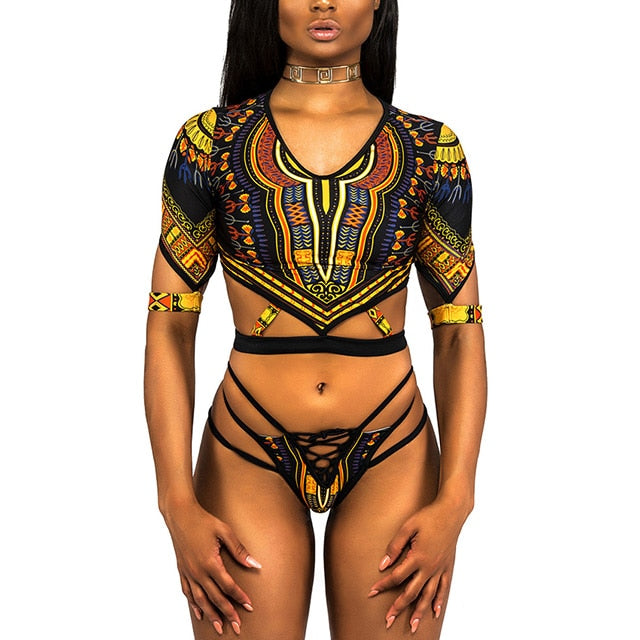 Ethnic print Swimsuit