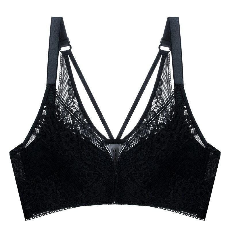 Front closure lace bras