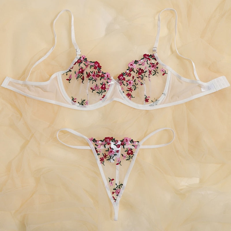 2-Piece Floral Bra Set