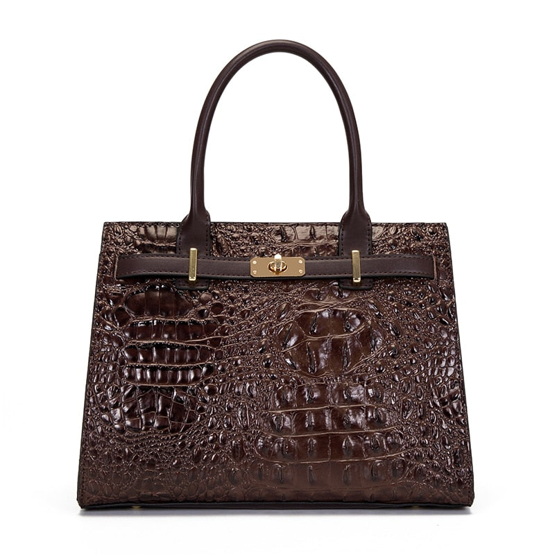 Lux Crocodile Pattern bag