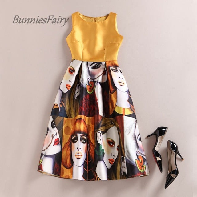 Modern Print Dress