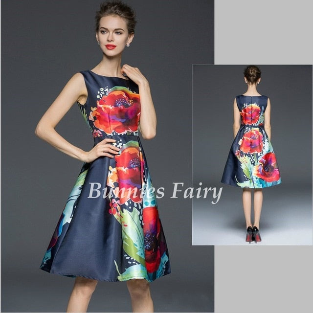 Modern Print Dress