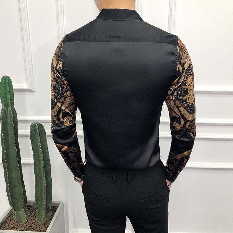 Luxury Gold Black Shirt